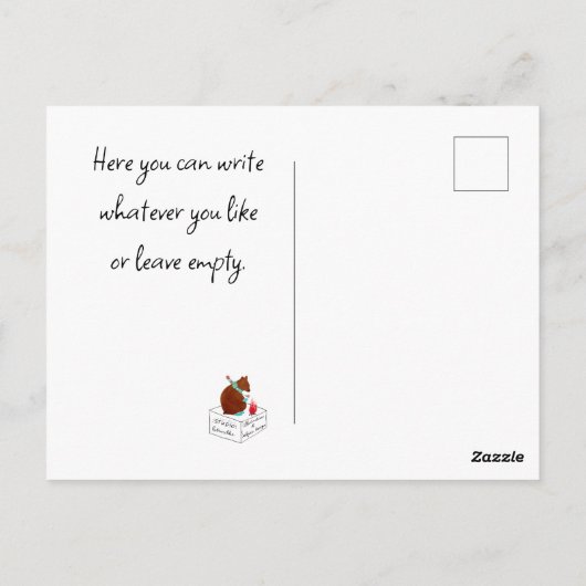 Delphin-Themenabend Kinder Aquarell zeichnend Postkarte (Rückseite)