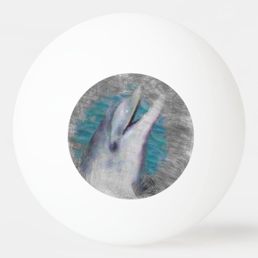 Delphin Tischtennisball (Vorderseite)