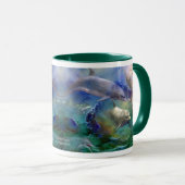 Delphin-Traumkunst-Tasse Tasse (VorderseiteRechts)