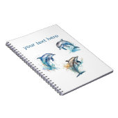 Delphin Trio, Wasserfarbe Notizblock (Rechte Seite)