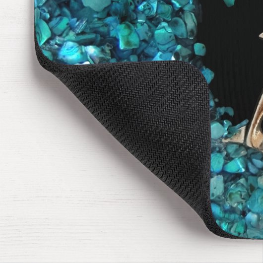 Delphin und Paua Muschel mousepad (Ecke)