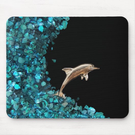 Delphin und Paua Muschel mousepad (Vorne)