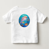 Delphin und Tropischer Fisch unter Wasser Kleinkind T-shirt (Rückseite)