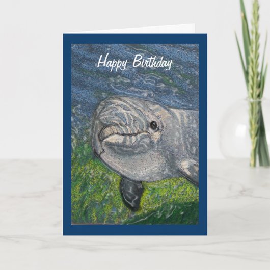 Delphin Under Water: Coolstste Person, die ich ken Karte (Vorderseite)