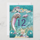 Delphin unter den Party Einladungen des Meeres (Rückseite)