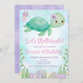 Delphin Untermeer 1. Geburtstag Einladung (Vorne/Hinten)