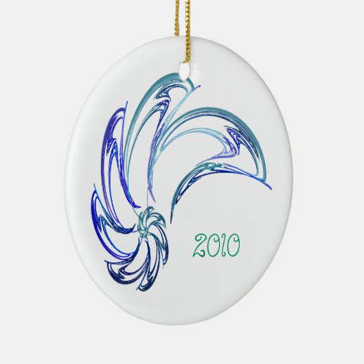 Delphin-Verzierung Keramik Ornament (Rechts)