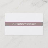 Delphin-Visitenkarte Visitenkarte (Rückseite)