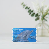 Delphin-Visitenkarte Visitenkarte (Stehend Vorderseite)