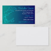 Delphin-Visitenkarte Visitenkarte (Vorne/Hinten)