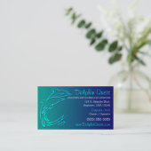 Delphin-Visitenkarte Visitenkarte (Stehend Vorderseite)