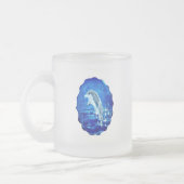 Delphin von Meerestieren Mattglastasse (Links)