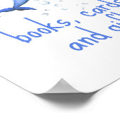 Delphin Wasserfarbe - Büchskarten und -geschenke Poster (Ecke)