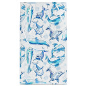 Delphin, wasserfarbig, nahtloses Muster, Delphin Kleine Geschenktüte (Rückseite)