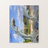 Delphin Wasserstatue Denver. Jigsaw Puzzle (Vertikal)