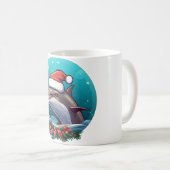 Delphin Weihnachten Kaffeetasse (VorderseiteRechts)