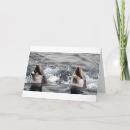 Delphin-Welle Wasser tropische Tauchen schwimmen A Karte