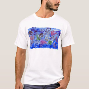 Delphin-Zuckerfarben-gerade stempeln T-Shirt