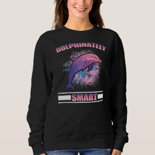 Delphinaton Smart Delphin Sea Creative Meeresbiolo Sweatshirt