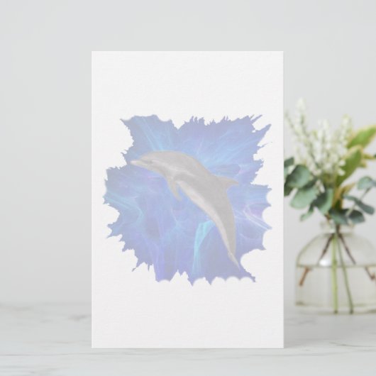 Delphinbriefpapier Briefpapier (Stehend Vorderseite)