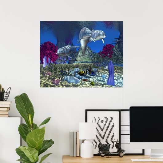 Delphine - 30"x24" Poster (Heimbüro)