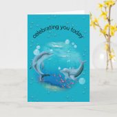 Delphine auf dem Planeten Erde Karte (Gelbe Blume)