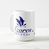 Delphine auf den Azoren Kaffeetasse (Vorderseite Links)