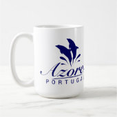 Delphine auf den Azoren Kaffeetasse (Links)