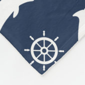 Delphine auf Parade-Muster Fleecedecke (Ecke)