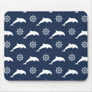 Delphine auf Parade-Muster Mousepad
