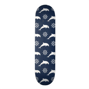 Delphine auf Parade-Muster Skateboard