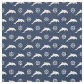 Delphine auf Parade-Muster Stoff (Muster)