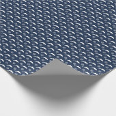 Delphine auf Parademuster Geschenkpapier (Ecke)