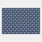 Delphine auf Parademuster Geschenkpapier Set (Vorderseite 2)
