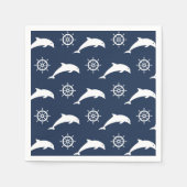 Delphine auf Parademuster Serviette (Vorderseite)