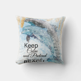 Delphine Behielt Ruhe, als ob sie am Strand vortäu Kissen