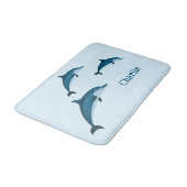 Delphine Blue niedlich Bath Mat Badematte (Schrägansicht)