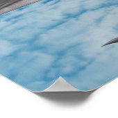 Delphine Blue Sky White Clouds Fantasy Art Poster (Ecke)