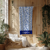Delphine Blue Toile Fleecedecke