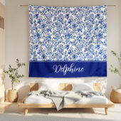 Delphine Blue Toile Fleecedecke