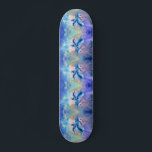 Delphine Couple Skateboard Family<br><div class="desc">Dolphin Couple MIGNED Painting</div>