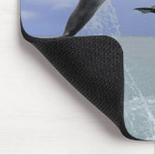 Delphine | Delfin (groberes Tuemmler) Mousepad (Ecke)