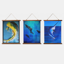 Delphine, Delphine, Marlin Wandteppich Mit Holzrahmen
