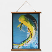 Delphine, Delphine, Marlin Wandteppich Mit Holzrahmen (Vorderseite)