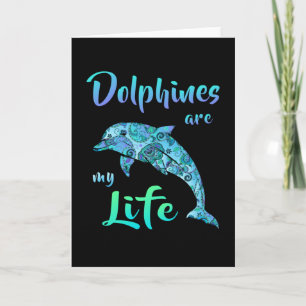 Delphine Delphine Ocean Sea Fish Animal Funny Gift Karte