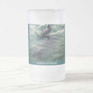 Delphine der Hawaii-Tasse Mattglas Bierglas