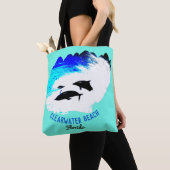 Delphine, die Clearwater Strandaqua schwimmen Tasche (Von Nahem)
