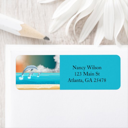 Delphine, die im Ozean brechen (Insitu)