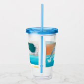 Delphine, die im Ozean brechen Acryltrinkbecher (Rechts)