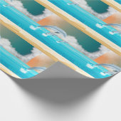 Delphine, die im Ozean brechen Geschenkpapier (Ecke)